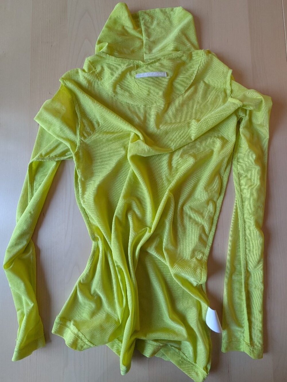 Open YY Green Drawstring Turtleneck - Picture 2 of 7